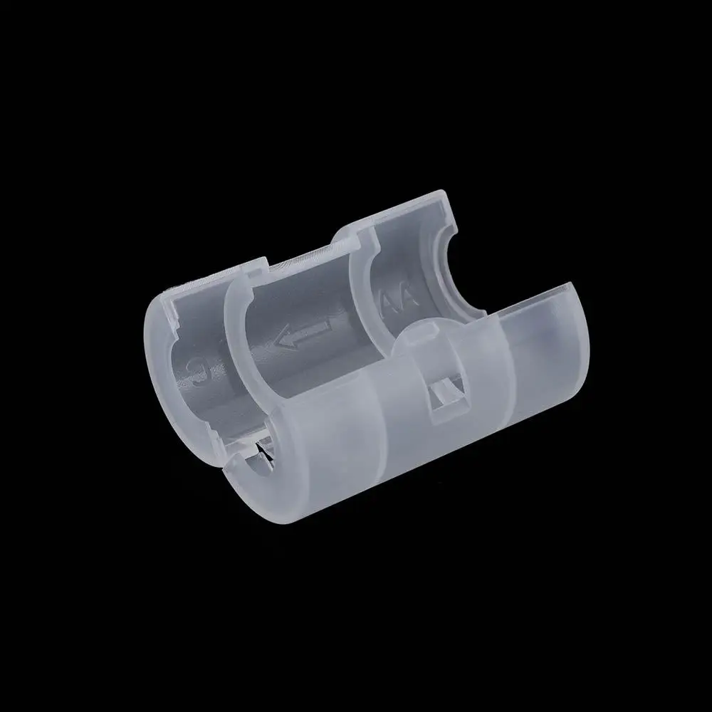 Shell Batteries Holder Transparent AA To C Size Battery Converter Battery Adapter Case Battery Conversion Box Battery Switcher