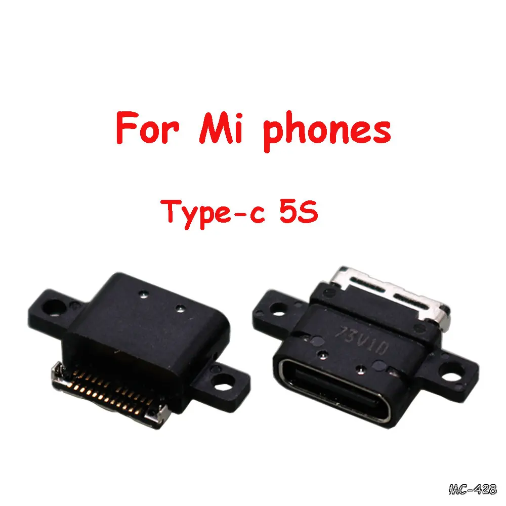 1pcs Micro USB Type C Power Jack For Mi phones 5s plus M5S 5S 5 plus Xiaomi note 2 Charging Port Type-c Connector