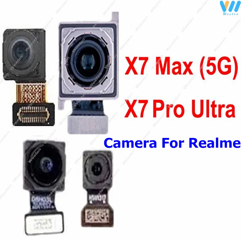 

Front Rear Camera For Realme X7 Pro Ultra/ X7 Pro Extreme/ X7 Max 5G Front Selfie Facing Rear Back Main Camera Flex Cable Parts