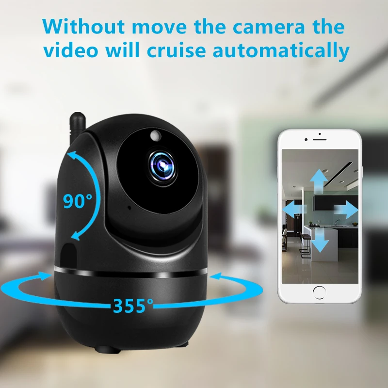 

YiLot/Tuya APP 2MP 1080P Wireless PTZ Intercom IP Camera IR Night Vision Home Security Baby Monitor