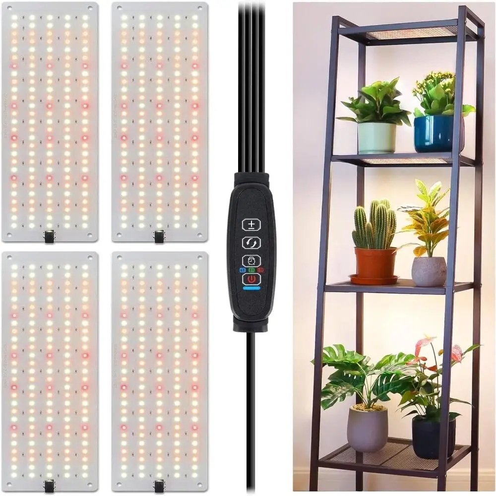 

3 Lighting Modes Plant Grow Light 10 Dimmable Levels Easy to Install LEDs Full Spectrum Grow Lights 24-Hour Timer Cycle