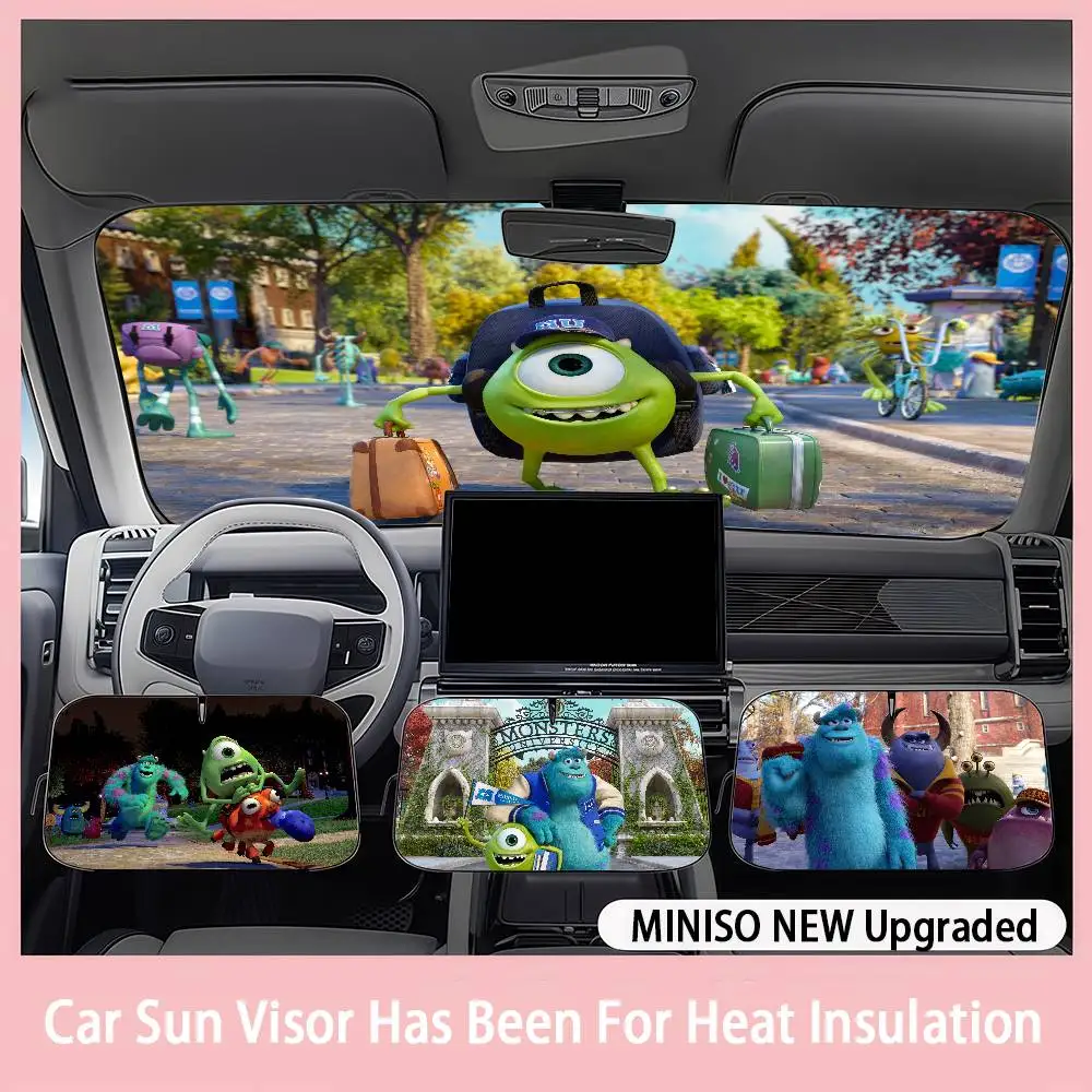 

Солнцезащитный козырек для автомобиля Disney Monsters Inc, солнцезащитные блоки на лобовое стекло, ультрафиолетовые лучи, изоляционный солнцезащитный козырек для автомобиля