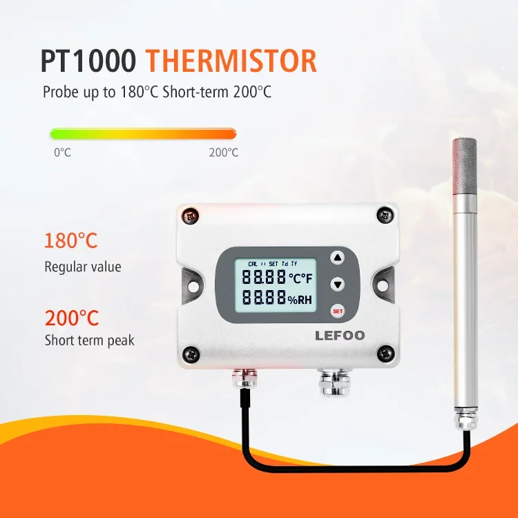 LEFOO Новое поступление rs485/modbus 4-20 мА выход Датчик передатчика высокой температуры и влажности