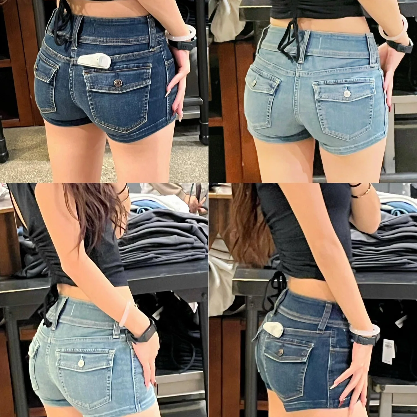 

2025 Summer Y2K Low Rise Denim Shorts for Women Sexy Hip Lifting Slim Fit Hot Pants Trendy Slimming Clubwear Style Fashionable