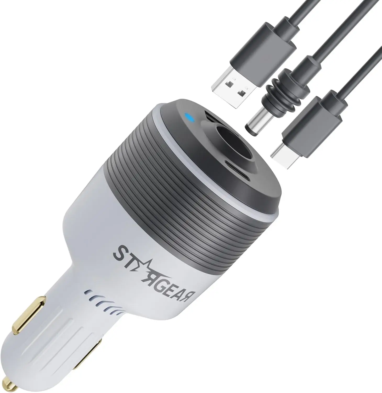 

Автомобильное зарядное устройство 3-в-1 для Starlink Mini с двумя USB-портами, преобразователь напряжения 12В в 24В DC, идеально подходит для автодомов, лодок, прицепов