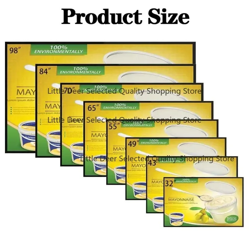 27 32 43 49 Inch  4K  Thin  Wall Mounted Advertising Lcd Touch Screen Digital Signage Display