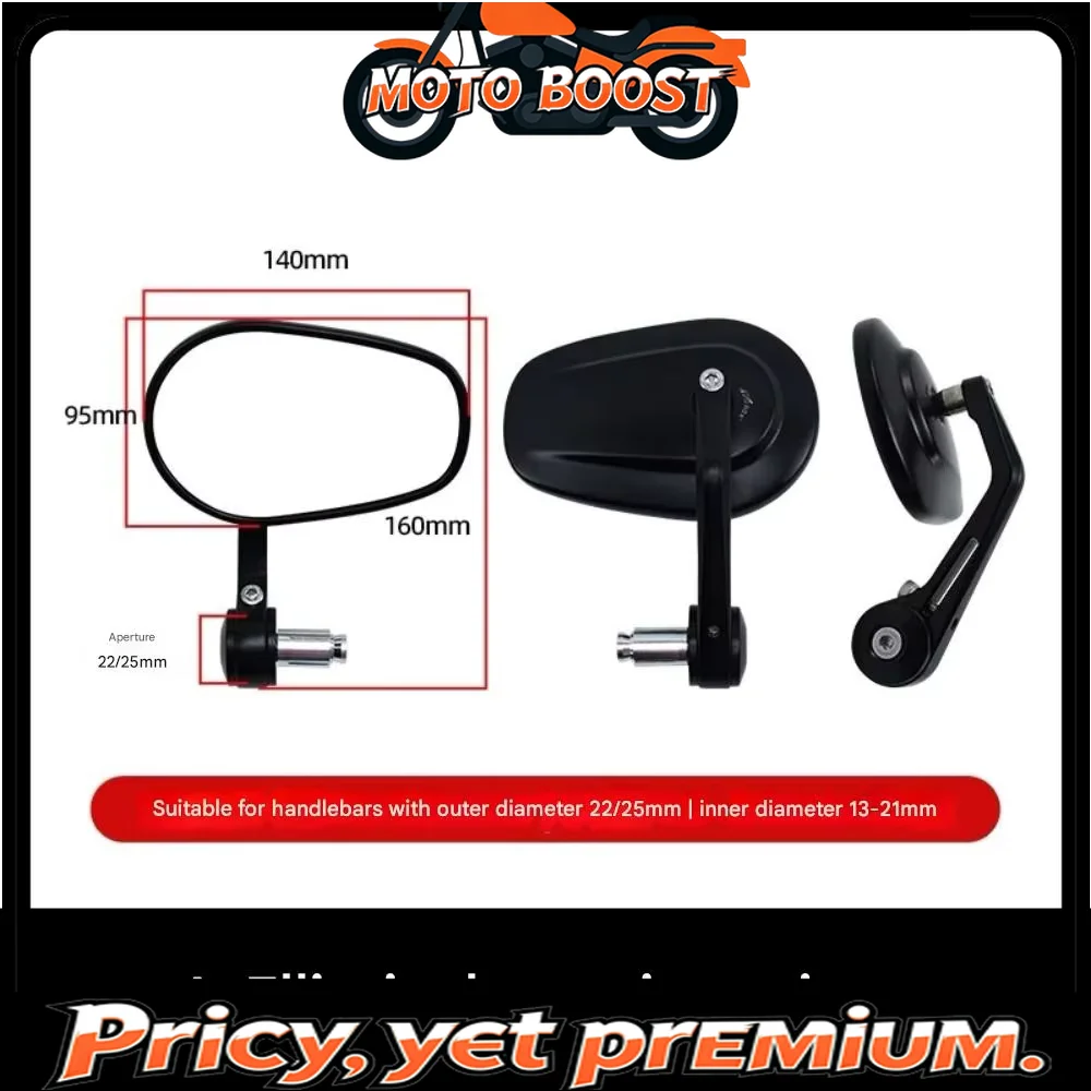 【Premium quality】For Benda Napoleonbob 450 modified retro handlebar rearview mirror handlebar reflector ...