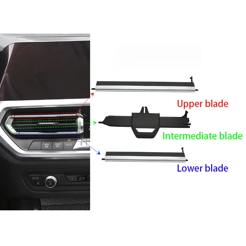 Car Front Middle AC Air Conditioner Vent Grill Slider Clip Repair Kit For BMW 2 3 4 Z4 Series F40 F44 G20 G28 G29 2017 2018 2019