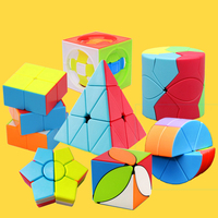 Fidget Toy Lube Magic Cube Pyramid Maple Leaf Second Order Cylinder X Cube Twisted Oblique Octagonal Cylinder