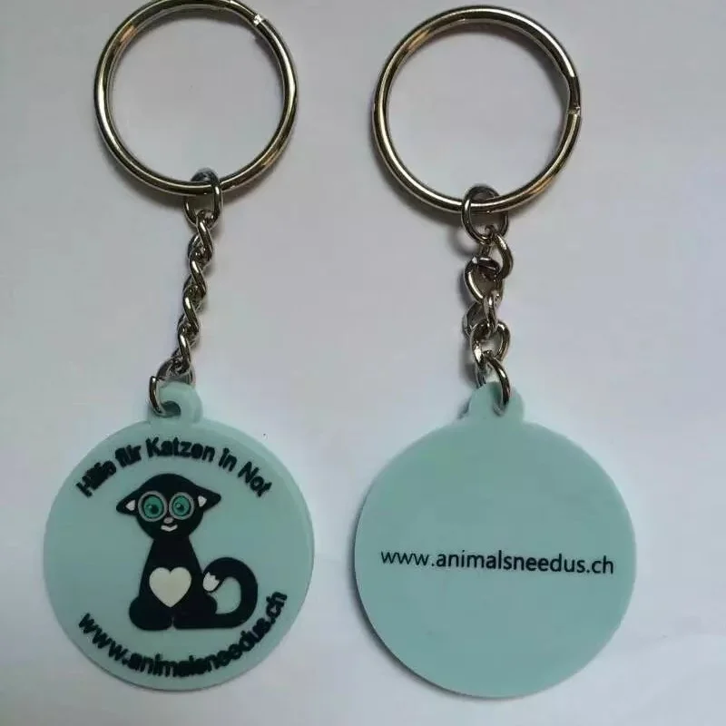 New In Animal Rubber Keychain With Logo Website Soft PVC Bird Keyring Custom Design for Promotion Gifts 100pcs Free Shipping