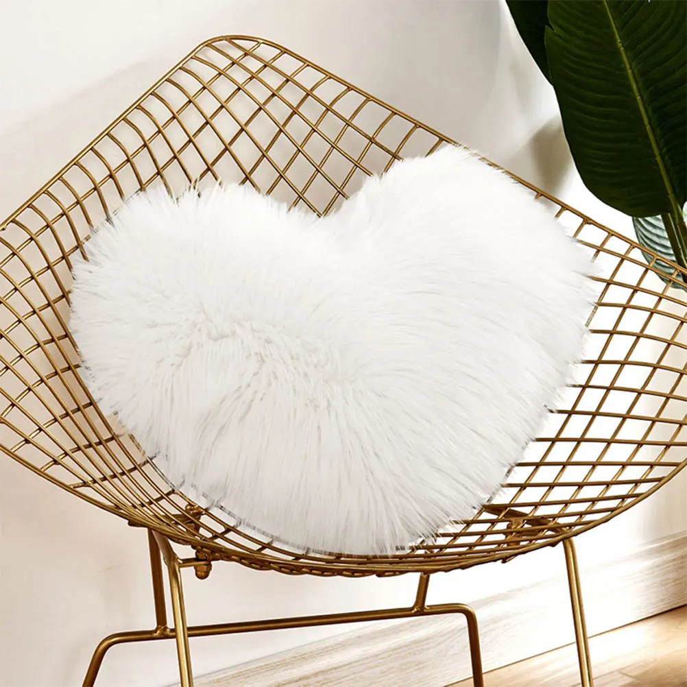 

Heart Shaped Pillow White Heart 40x50cm Sofa Cushion Valentine Gifts Decorative Couch Pillows PP Cotton Comfortable