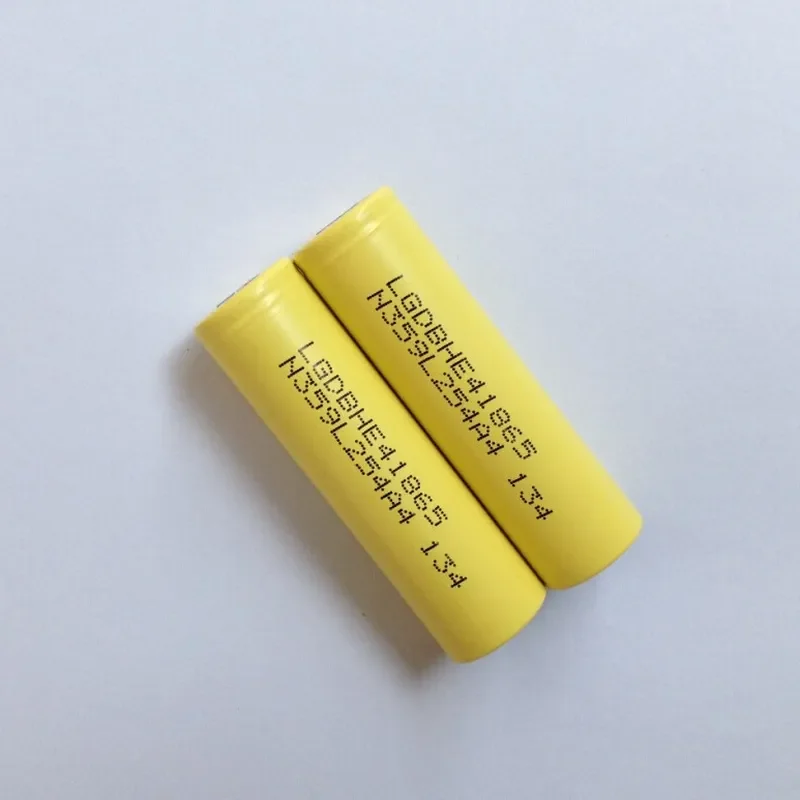 For HE4 18650 Lithium Rechargeable Battery 3.7V 2500mAh 20A Continuous Discharge Cell for E‑bike RC Power Tools，：Original