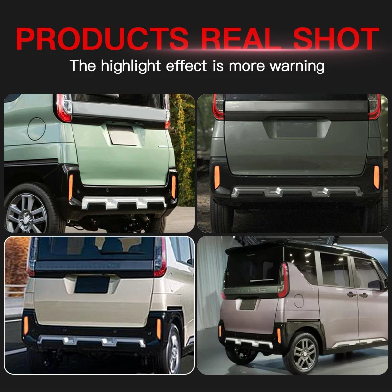 

2 шт., 12 В, красные линзы, красные светодиодные стоп-сигналы заднего бампера, задние стоп-сигналы Canbus для Mitsubishi Delicr, мини-автомобильные аксессуары