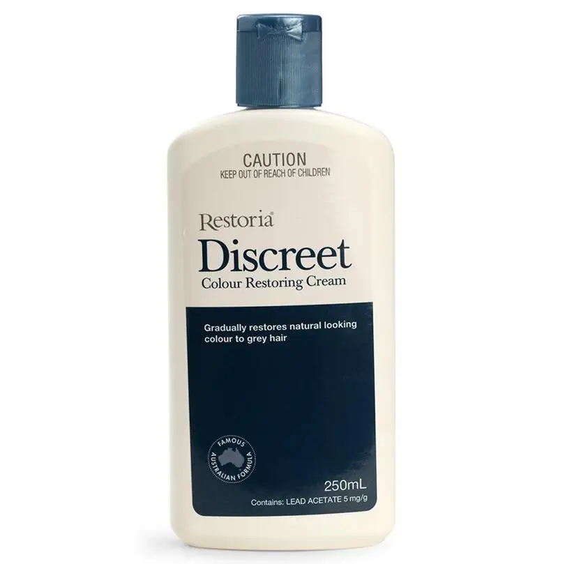 Original Restoria Discreet Colour Restoring Cream Lotion Hair Care 250ml Reduce Grey Hair for Men and Women