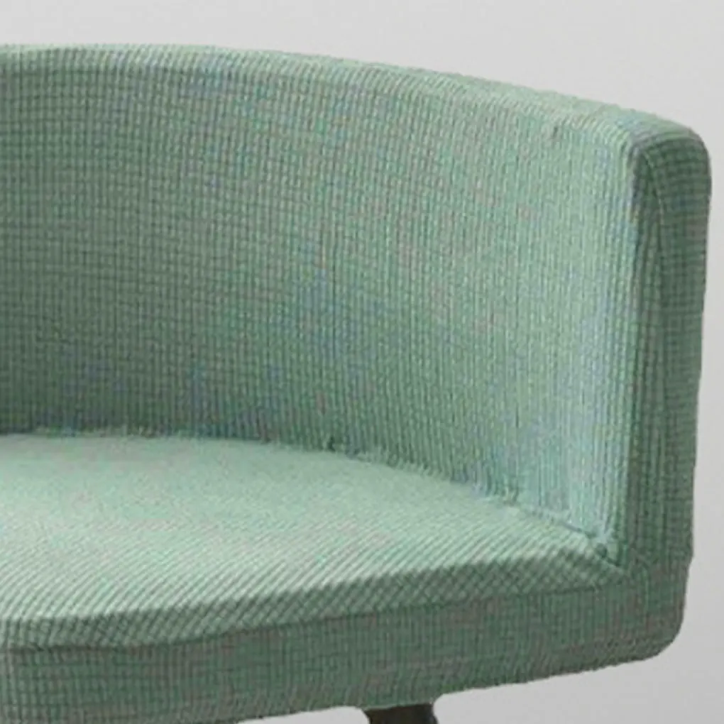 أغطية كراسي عصرية من البوليستر بتصميم مطوي للديكور وغطاء قوي ومرن متعدد الوظائف باللون الرمادي الداكن