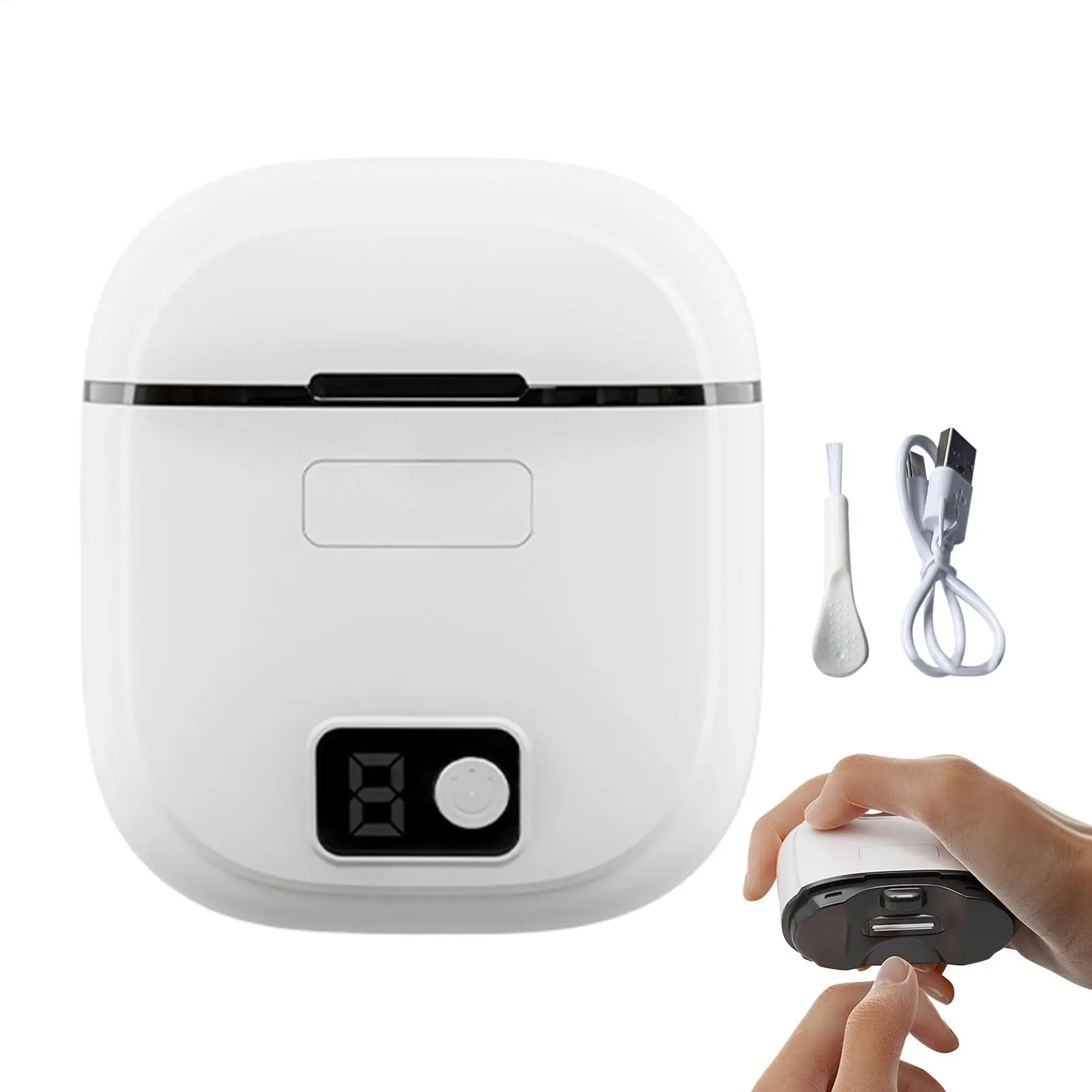 

Электрическая машинка для стрижки ногтей на ногах 500 мАч для пожилых людей, 3 скорости, автоматическая, с зарядкой Type-C, со светодиодной подсветкой