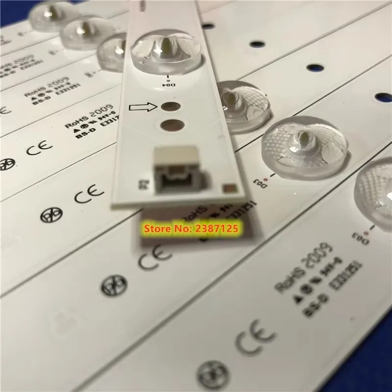New 5set LED Backlight Strip 4 Lamps 40-LB3910-LBA2XG for LED32C710K  LED-39B300 L39F3300F L39F3320B LVF390AUTM