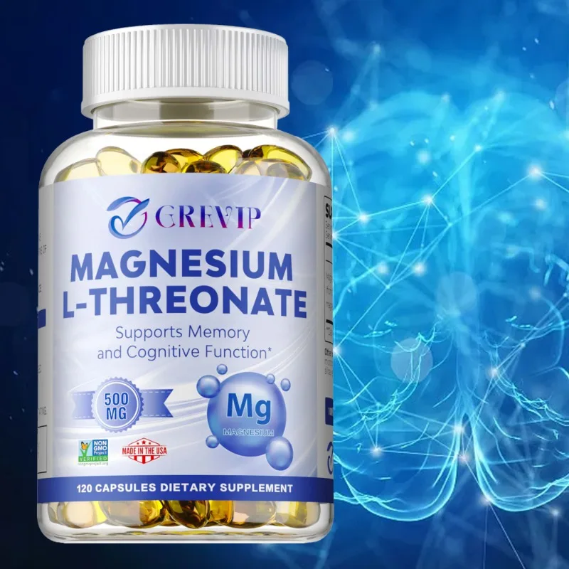 

Magnesium L-Threonate Capsules - Highly Absorbable, Helps Maintain Memory, Concentration, Relaxation, Mood and Cognition