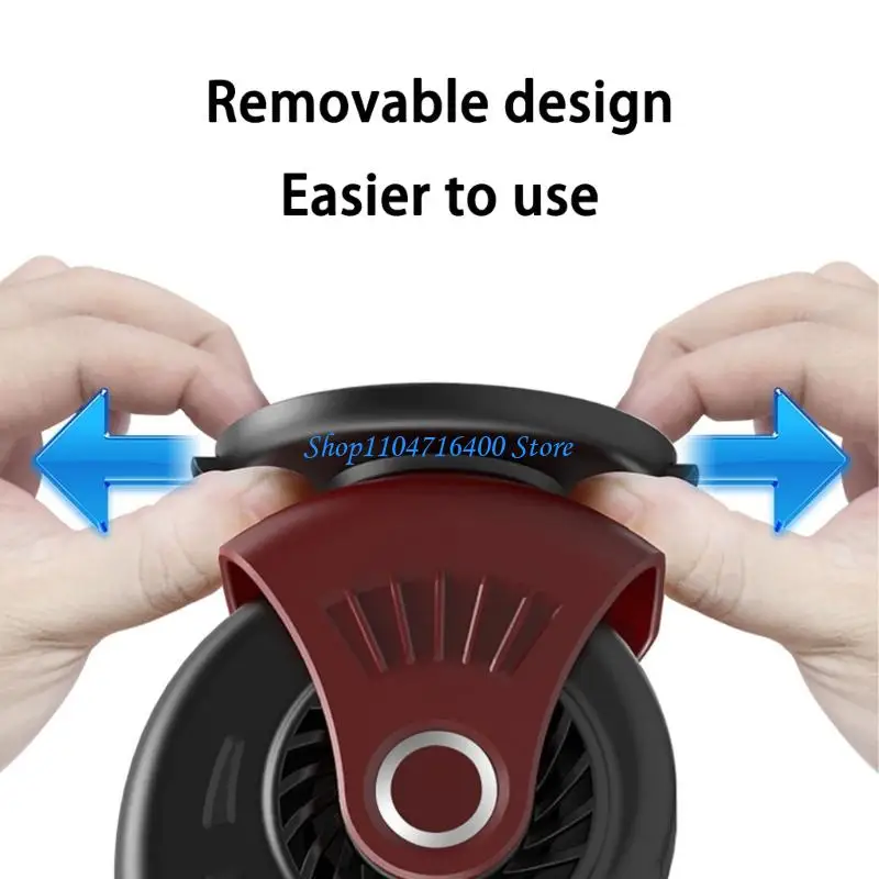 

y1gd Portable 12V Car Defroster Heater With Rapid Defogging Function For All Vehicles ABS Design Clear Windshield Visibility