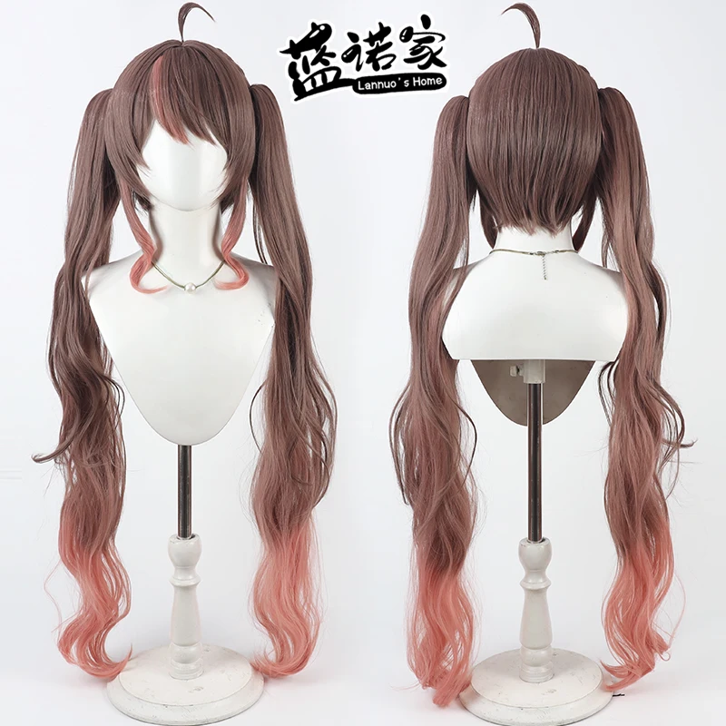 

NIJISANJI Virtual YouTube Vtuber Natsuiro Matsuri Cos Cosplay Wig Halloween Carnival Party Props Synthetic Hair + Wig Cap