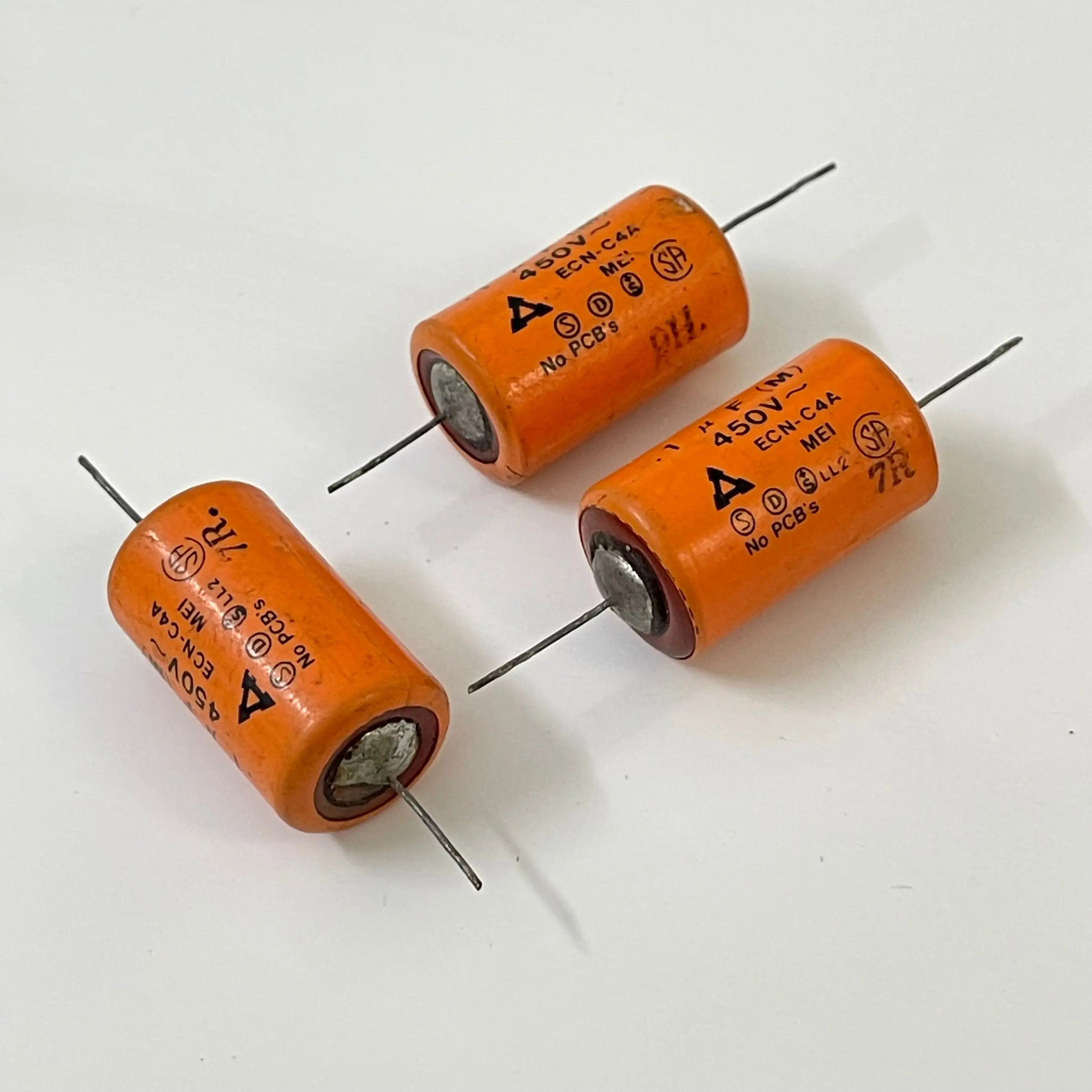 Second-hand disassembled 0.1UF 450V AC high-end ceramic oil-immersed coupled stepless capacitor 35*20MM