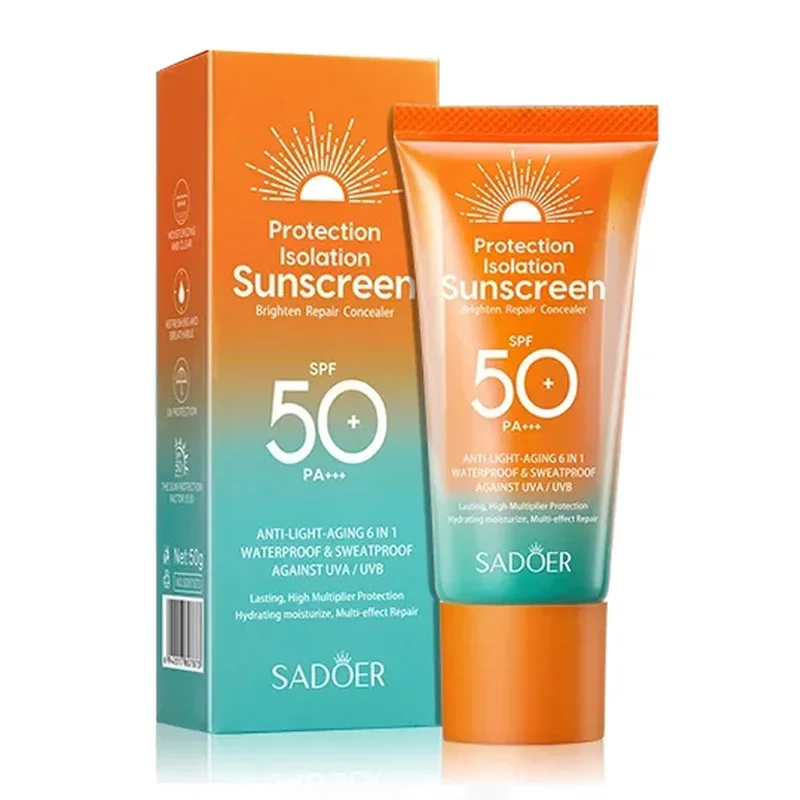 Spf 50+ Sunscreen for Face Protector Solar skincare Dual Tube Multi Effect PA+++ Facial Sunscreen Solar Blocker