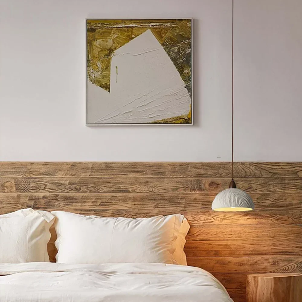 Candelabro de cemento de hormigón creativo, lámpara colgante Led para dormitorio, mesita de noche, luces colgantes redondas para pasillo, porche, comedor