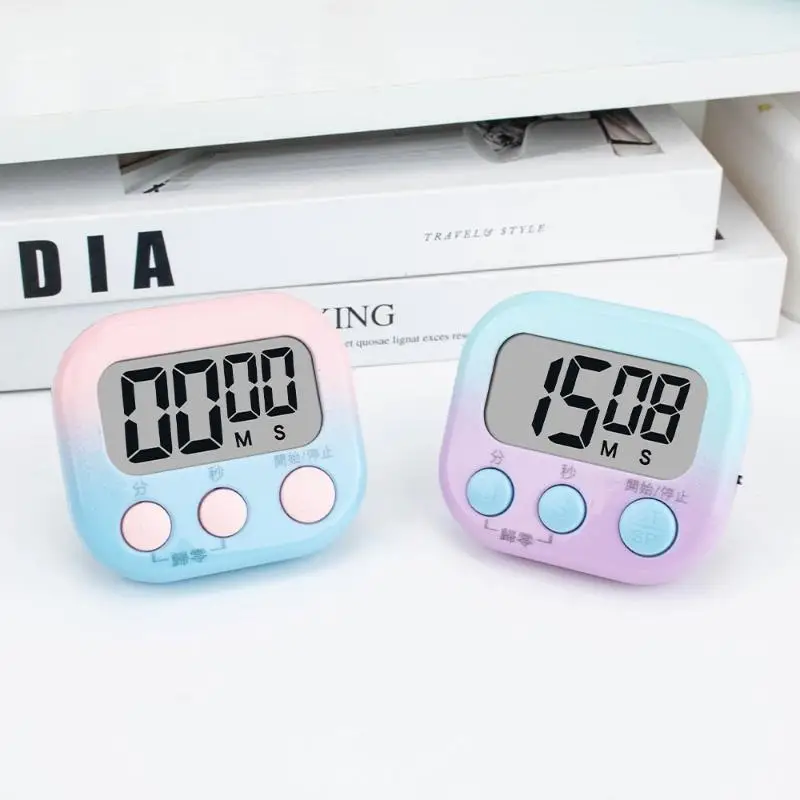 Electronic Kitchen Cooking Baking Timer Kids Time Manager Alarm Clock Magnetic LCD Digital Count Down Up Study Stopwatch