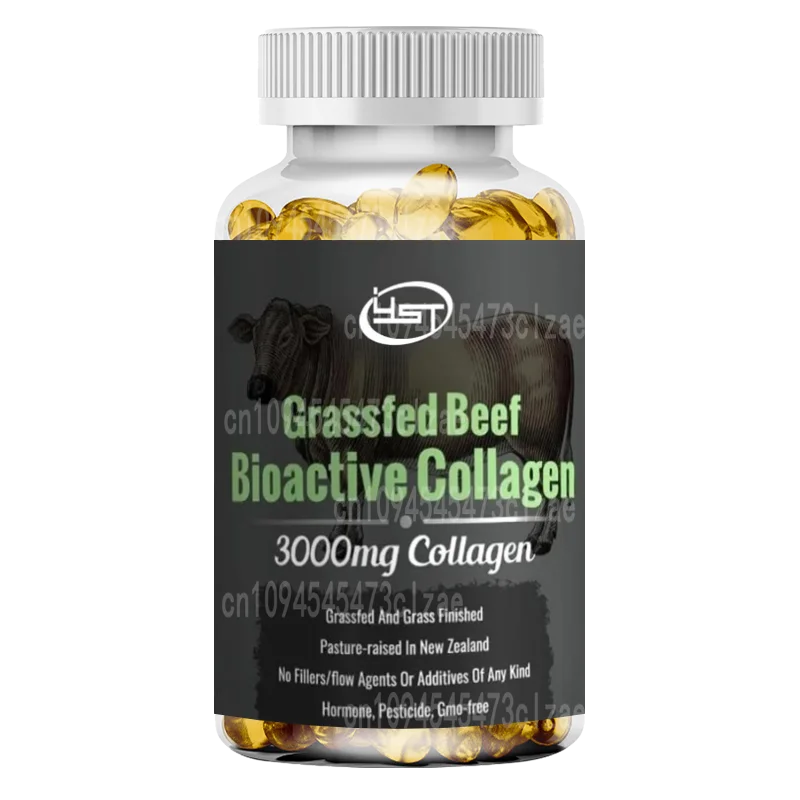 Grass Fed Beef Cartilage Collagen (I-V and XI Types) - Supports Hair, Skin, Nail, Joint Health, Immunity, Digestion -60 Capsules