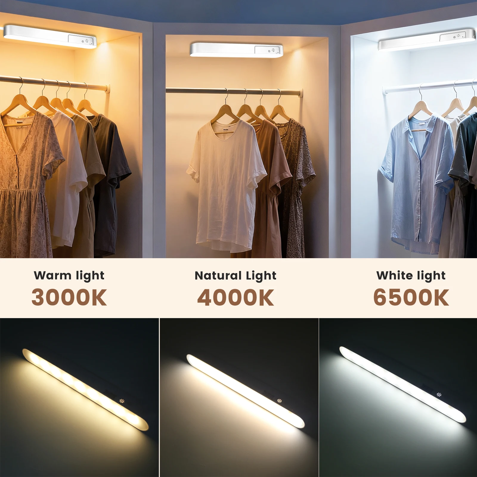 5 فولت USB المغناطيسي إضاءة الخزانة 3 ألوان العناية بالعين الجدول ضوء المصباح بار ستبليس يعتم لمبة مكتب خزانة خزانة ليلة مصباح #3