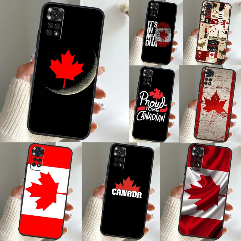 Canada Canadian Flag Case For Xiaomi Redmi Note 11 10 8 9 12 Pro Note 11S 10S 9S 8T Redmi 10 10C 9A 9C 9T Coque