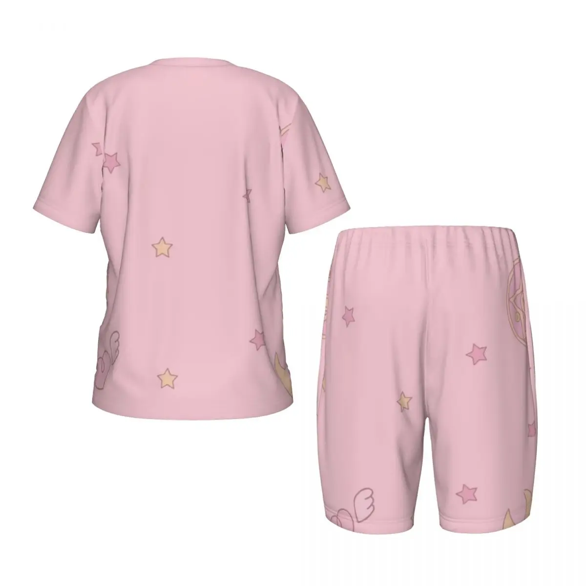 Conjunto de pijamas para meninos e meninas Sailor Moon Down Tops e shorts Pijama de 2 peças Roupa de dormir Loungewear