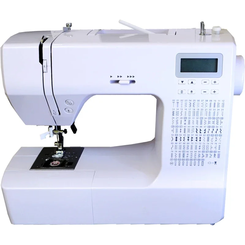 Electric LCD Sewing Machine 220V/36W Multifunctional Sewing Machine Buttonhole Embroidery Eating Thick Seam Tailoring Machine