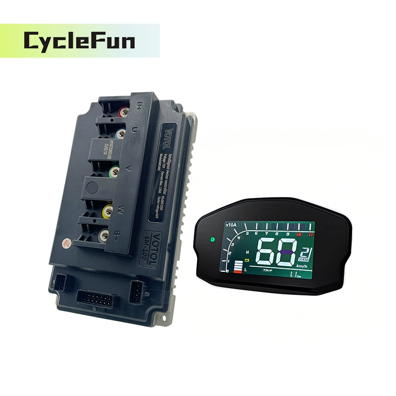 

Programmable Votol EM-100 72350 120A 2KW 3kw Brushless DC Controller Kits For QS Motor Electric Motorcycle Mobility Scooter