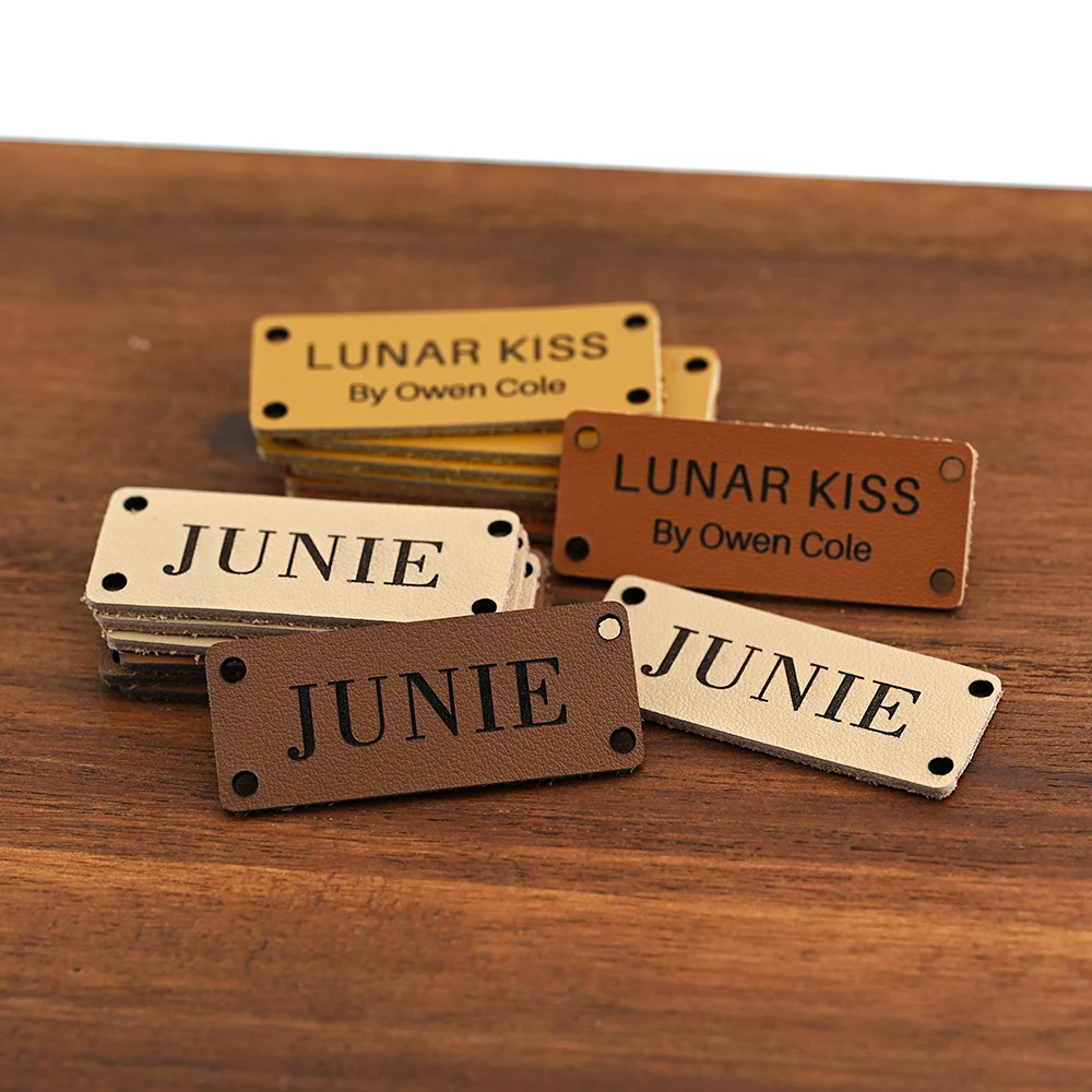 

Personalized Laser Engraved Leather Tags 20x50mm 1mm Eco-Friendly for DIY Crafts, Clothing & Premium Gift Decoration
