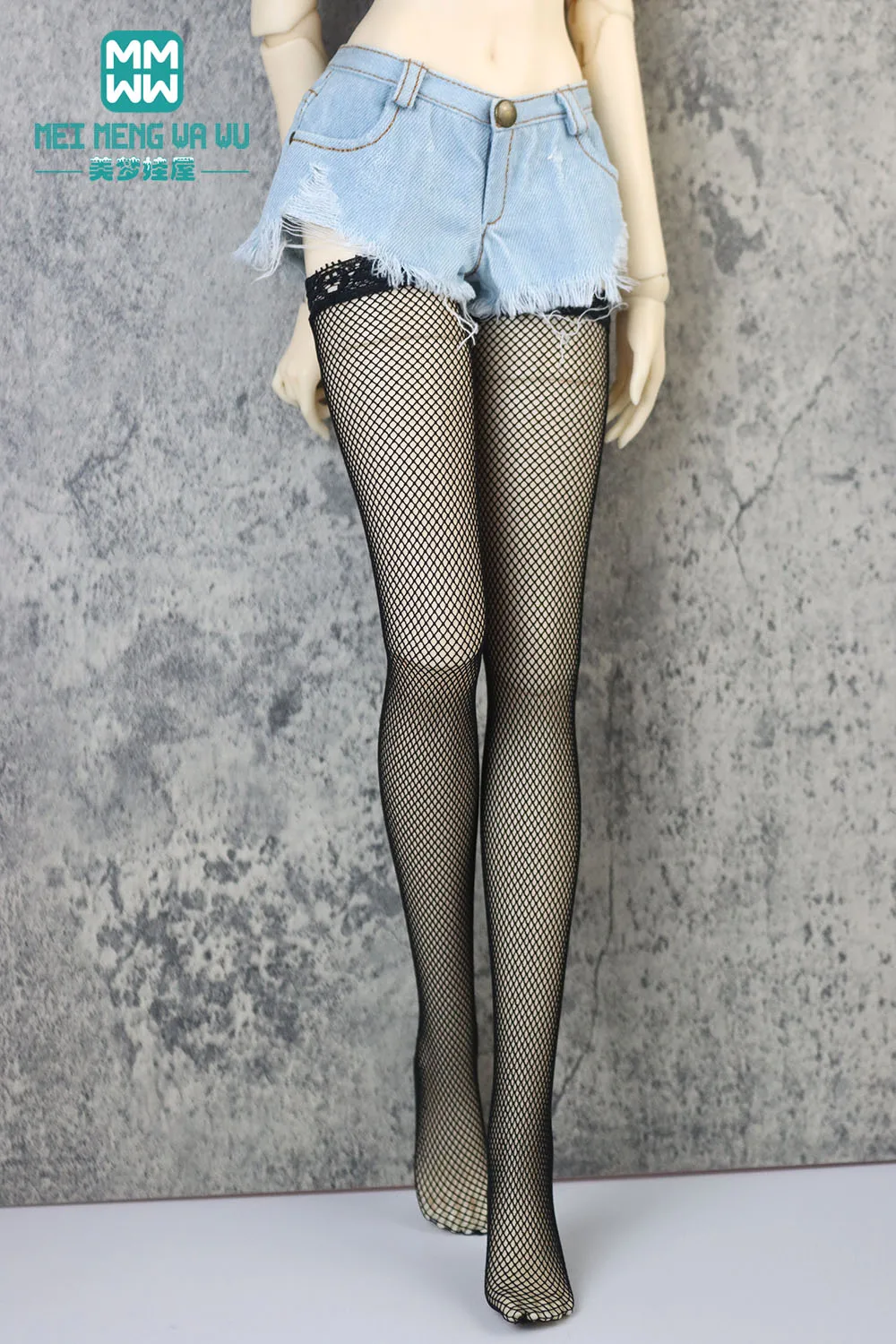 Puppenzubehör für 1/3 1/4 1/6 BJD DD SD YOSD Puppen Modische Spitzenstrümpfe – Detail 5