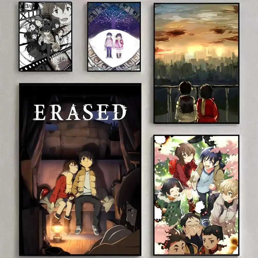 Anime Erased Poster Matte Peel And Stick Self Adhesive PVC Removable Waterproof Frameless Bedroom Living Room