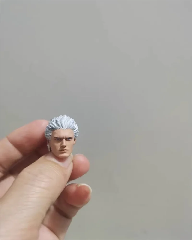 Little 1/12 Scale Soldier Virgil Male Head Carving Sculpture Model Accessories Fit 6'' Action Figures Body In Stock