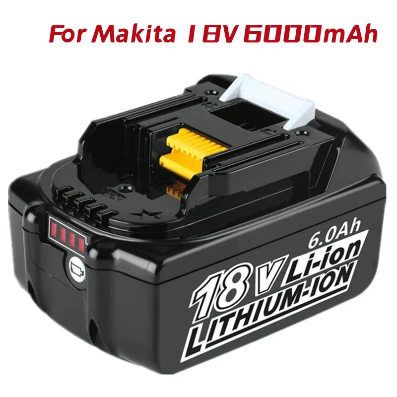 

Сменный аккумулятор BL1850 на 6000 мА · ч для аккумулятора Makita 18 в, литий-ионный аккумулятор для аккумулятора Makita 18 в BL1840 Bl1830 Bl1860