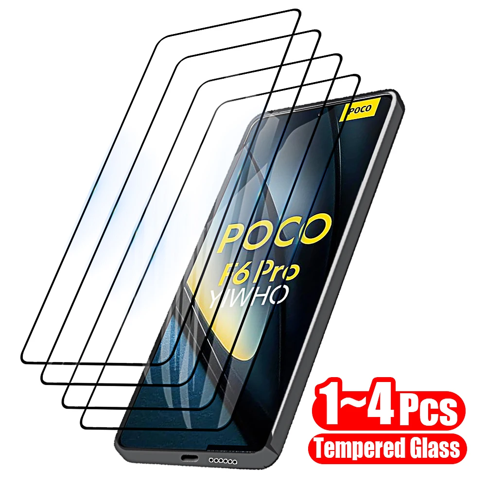 1-4pcs Protective Glass for Xiaomi Poco f6 Pro F5 F4 GT F3 Tempered Glass Screen Protectors on Pocco Poxo Poko f6Pro f5Pro