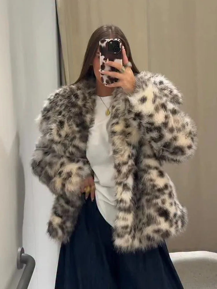 HH, nuevos abrigos de moda de invierno para mujer, estampado con cuello vuelto, mangas largas, bolsillos, chaquetas cálidas elegantes de un solo pecho para mujer