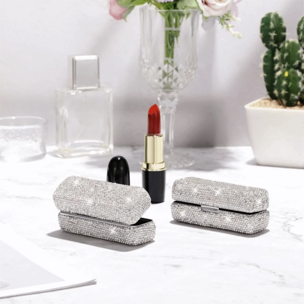 Portable Fashion Lipstick Bag Bucket Shaped Exquisite Lipstick Box Luxury Cute Lip Gloss Storage Bag Gift