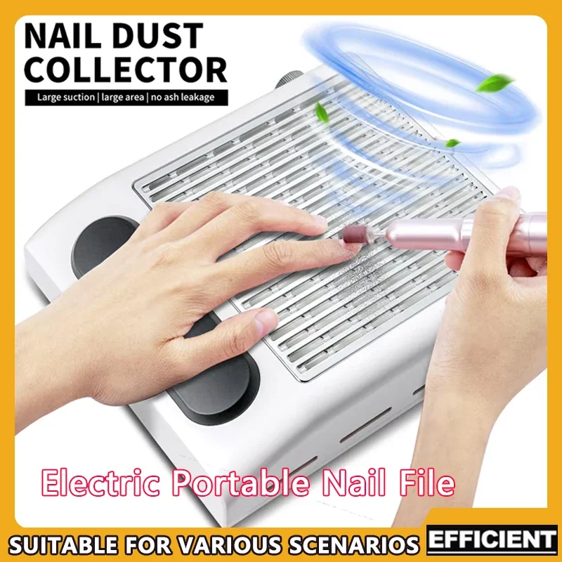 

Professional Nail Dust Collector with Strong Suction Low Noise Acrylic Manicure Vacuum Cleaner for Salons