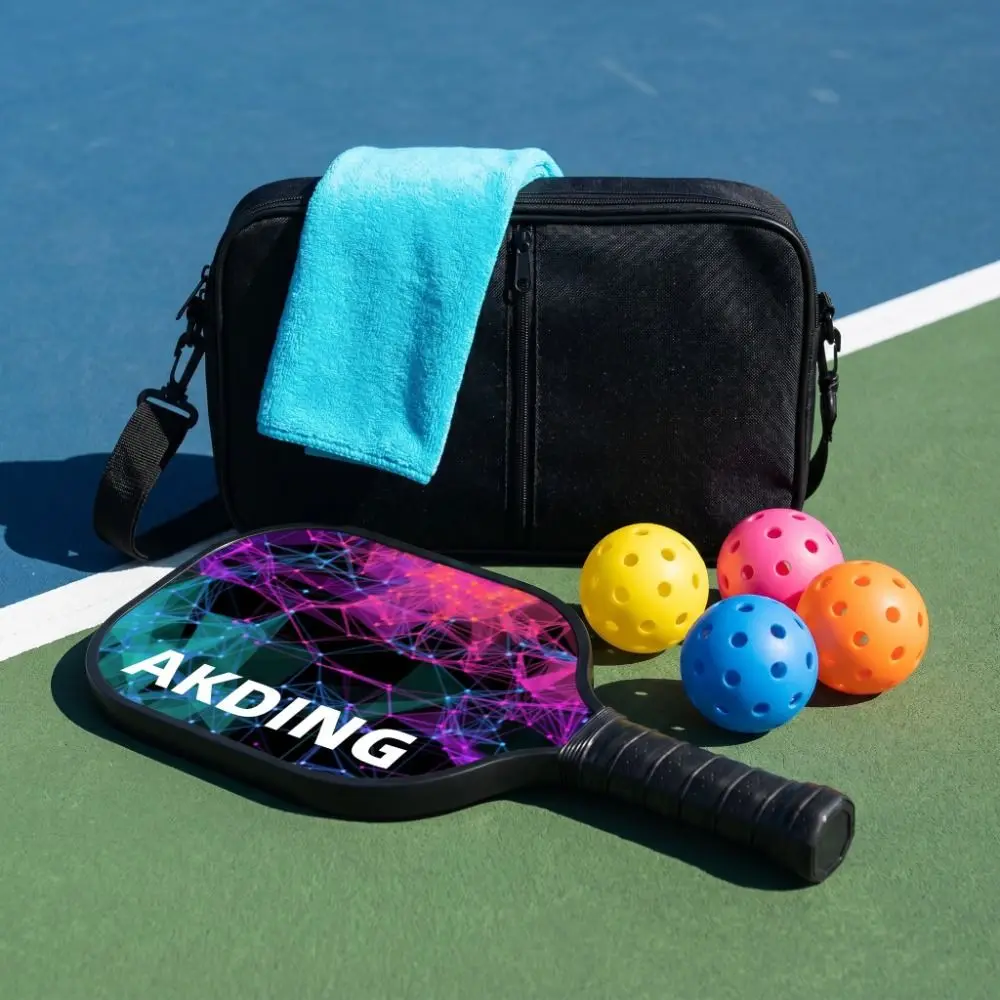 

Poplar Wood Pickleball Paddle With Carry Bag Lightweight Pickleball Racket Comfort Grip Smooth Surface Beginner Paddle