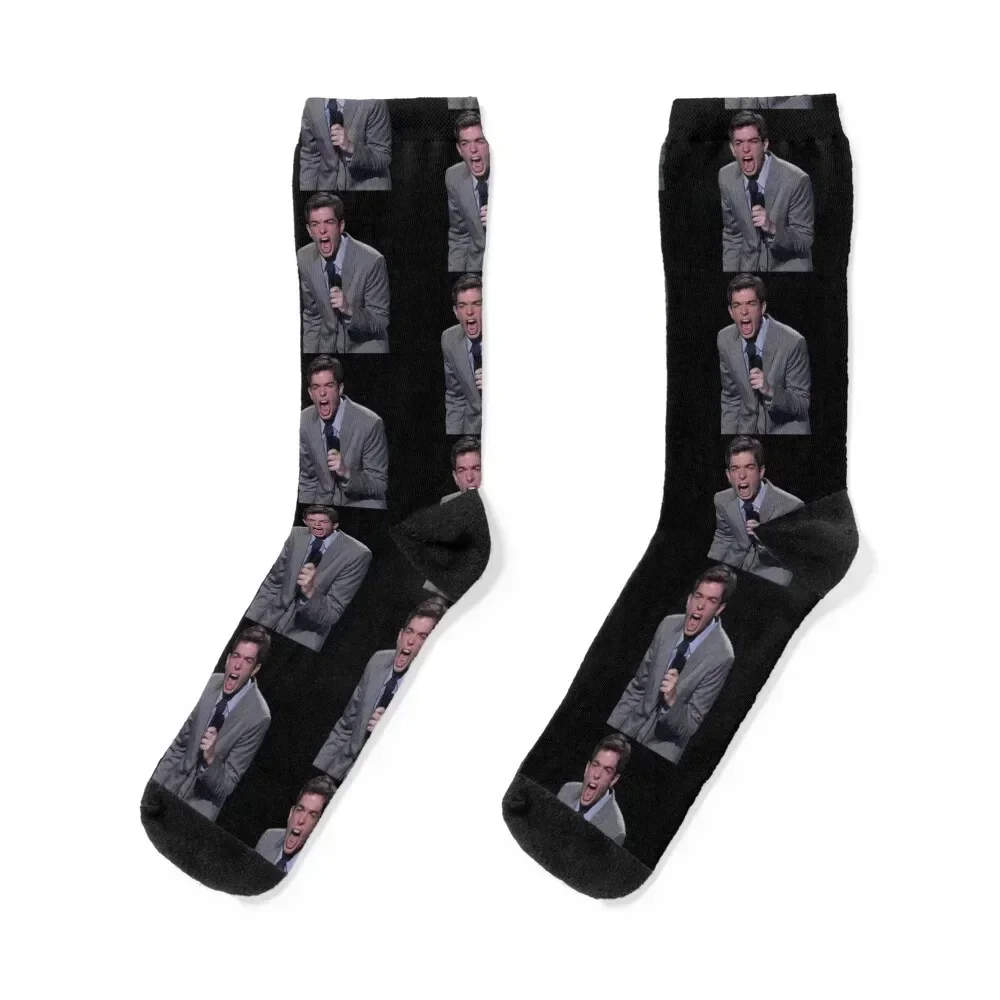 

john mulaney screaming Socks funny sock Hiking boots FASHION Stockings Socks Female Men's