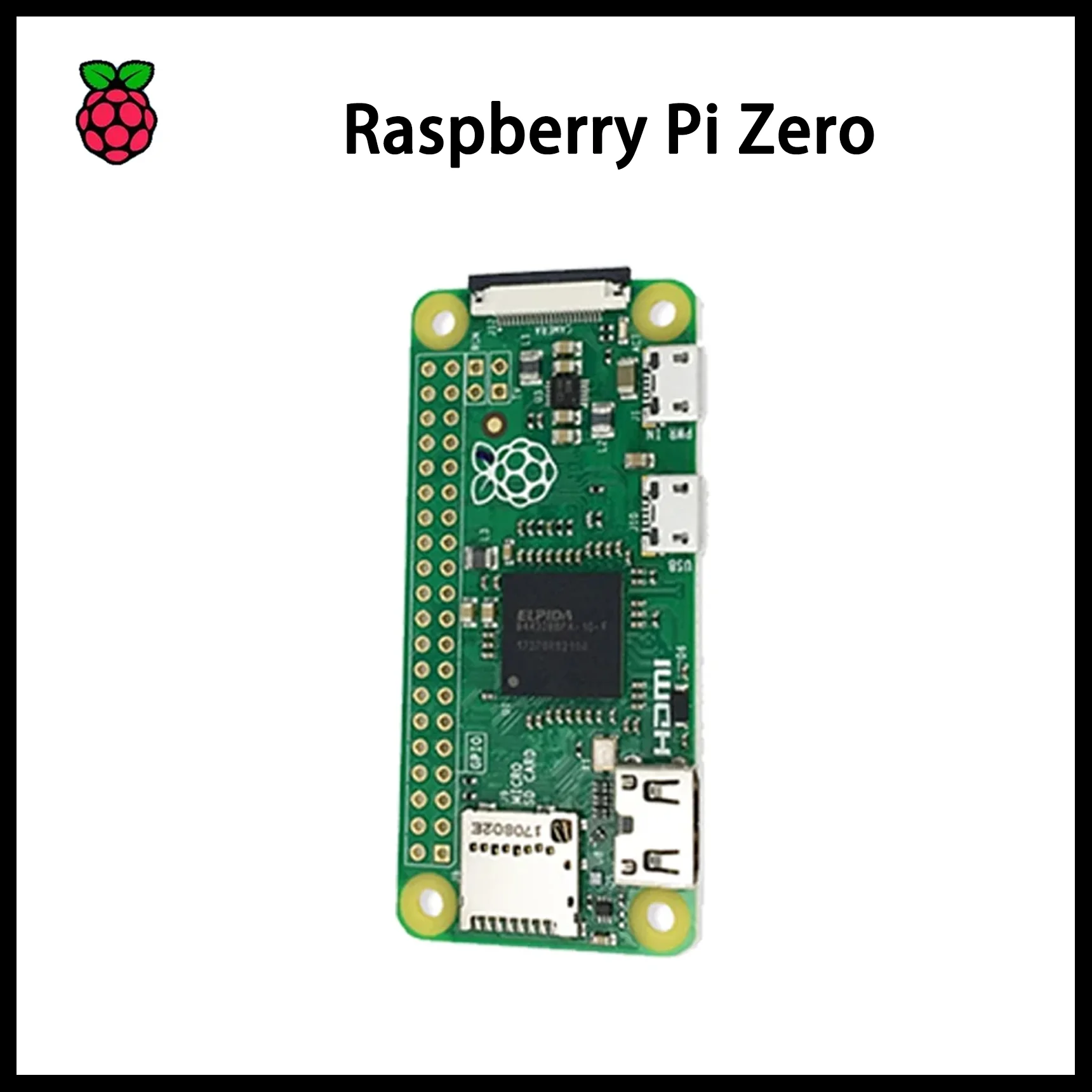 Originale Raspberry Zero/Zero W/Zero 2W Soldato Intestazione 512MB di RAM Compatto Singola Scheda Computer Dotato di Chip Broadcom