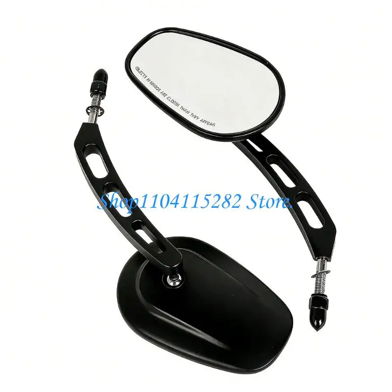 

2 Pieces Sturdy Aluminum Motorcycle Mirrors Including Protective Layer For Older Bike Styles