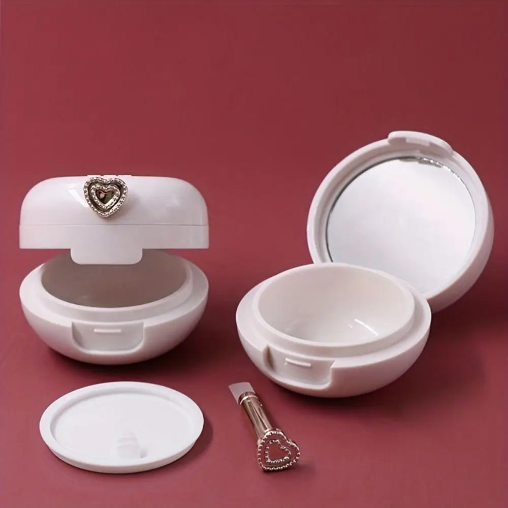 Reizen Lip Slaapmasker Container Kleine Spiegel Compacte Cosmetische Lippenbalsem Container Hervulbare Fles Met Borstel Lip Masker Case