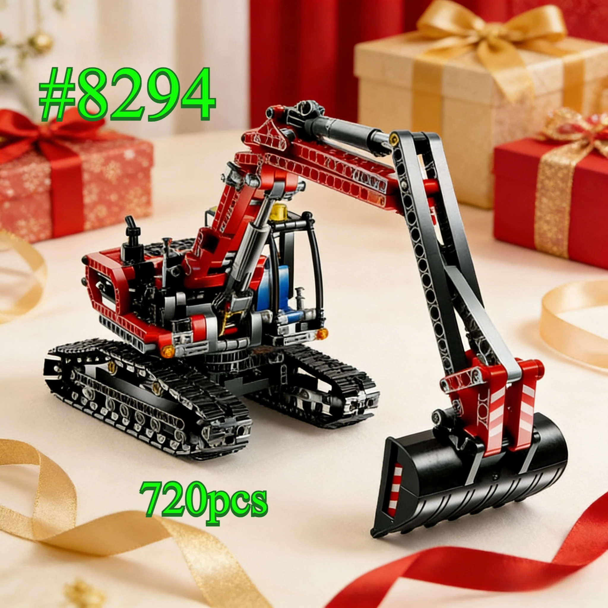 슈퍼 스핀 쿨 굴착기 시리즈 42006 빌딩 블록 세트 크리스마스 선물에 적합 레고 파티클과 호환 가능, 720개.