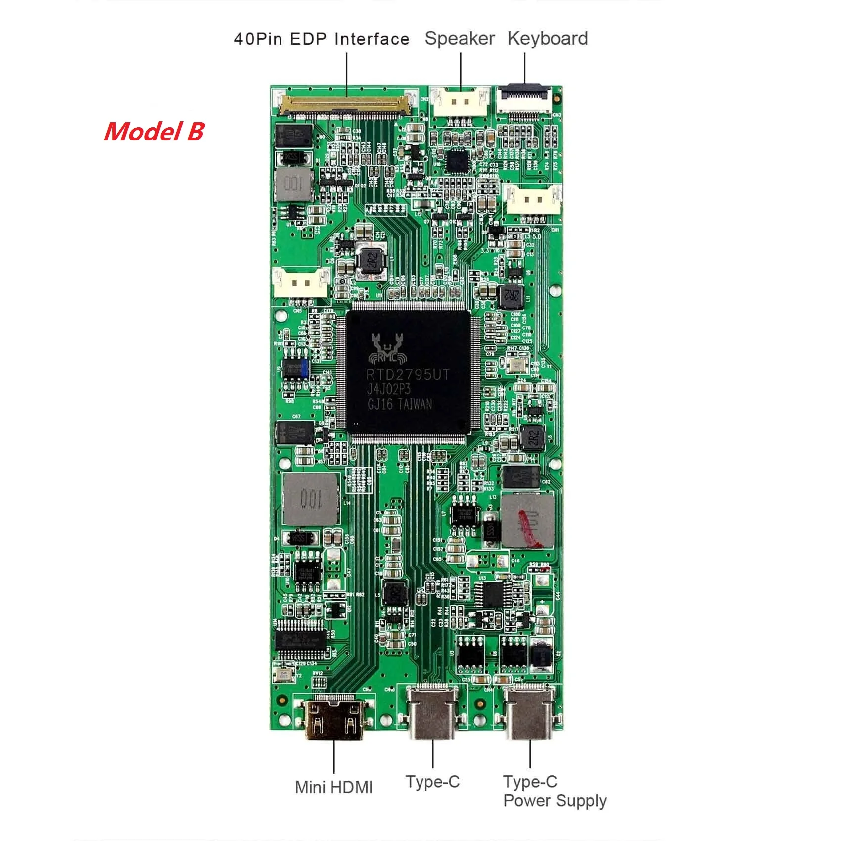 Kit para 3840*2160 lq156d1jx01 lq156d1jx01b b133zan01.0 4k lcd driver board tipo-c edp led painel controlador placa hdmi-compatível